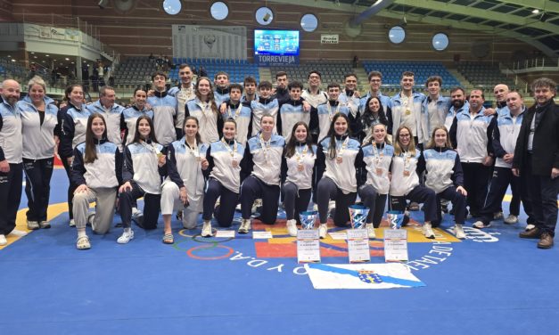 GALICIA, PRATA NA XERAL POR EQUIPOS NO CAMPIONATO DE ESPAÑA SÉNIOR DE COMBATE